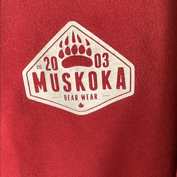 Red quarter Zip Up Sweatshirt with Relaxed Fit and Soft Material - Picture 3 of 8